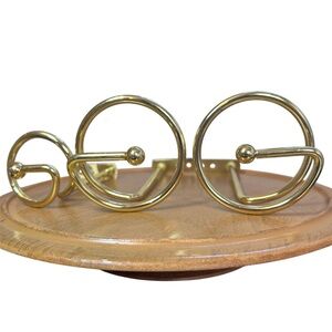 Set of 3 Wall Hooks Circular Mid Century Modern Style‎ Coat Hat Towel Hangers